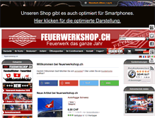 Tablet Screenshot of feuerwerkshop.ch